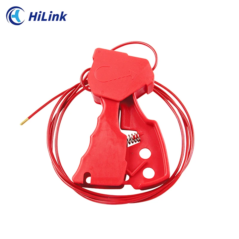 Convenient And High-quality Industrial Customized 3.3mm*2.4m Adjustable Hand-hold Safety LOTO Cable Lockout Tagout