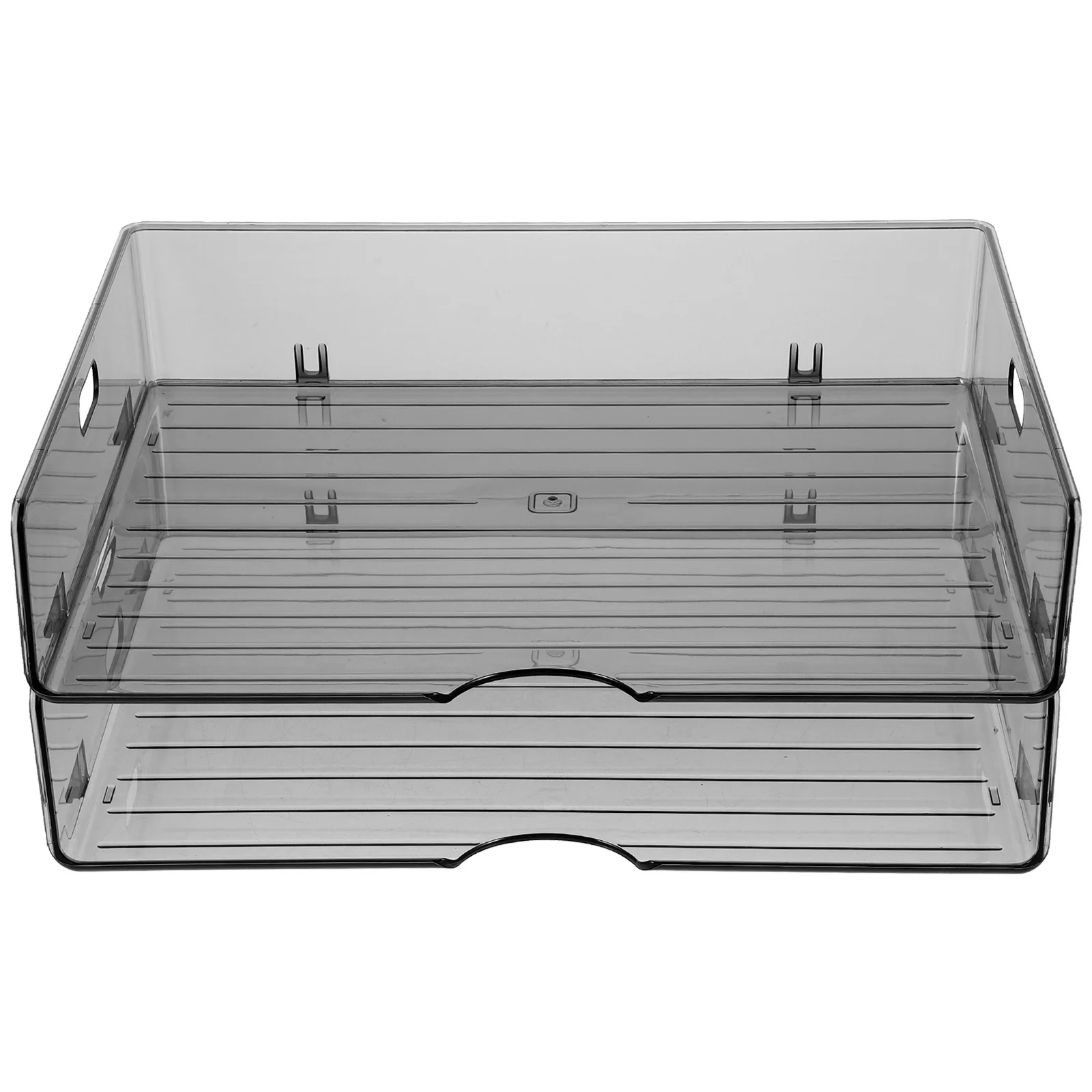 

2 Pcs Clear Desk Organiser Shelves Letter Storage Drawer Document Organizer File Desktop Paper Holder