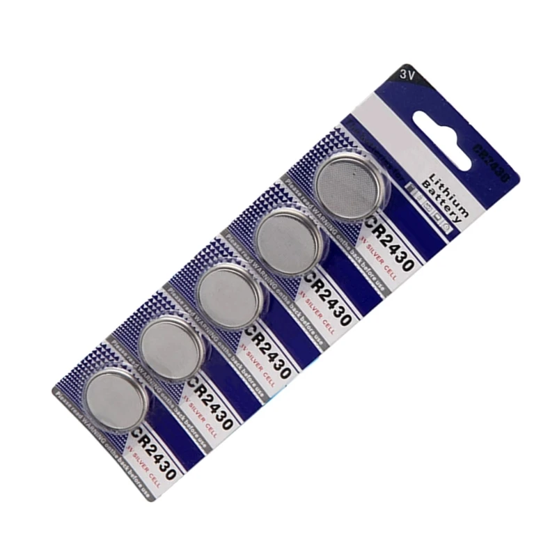 090F 5pc/10pc CR2430 بطاريات 3V زر الخلية للسماعات لحساب الساعات