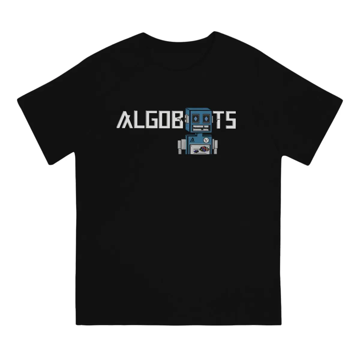 Algobots Men's T Shirts Algorand Technologies Funny Tee Shirt Short Sleeve Round Collar T-Shirts 100% Cotton Graphic Clothing