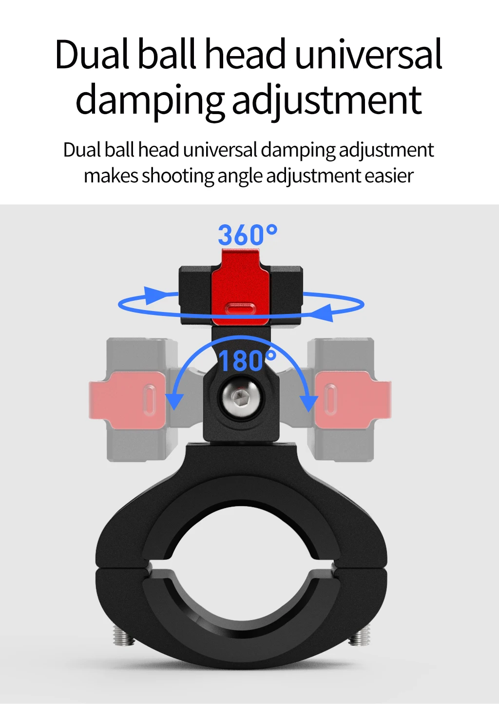 GO3 GO3S Magnetische Schnellwechselhalterung, verstellbare Aluminium-Lenkerhalterung für Insta360 Go 3/3S Fahrrad- und Motorradkamerahalter – Detail 4