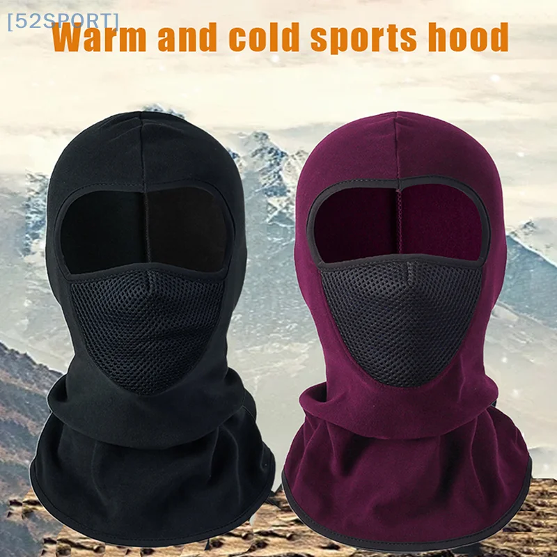 Winter Thermal Balaclava MTB Bike Cycling Full Face Mask Outdoor Sports Motorcycle Ski Fishing Hunting Bandana Fleece Scarf Cap