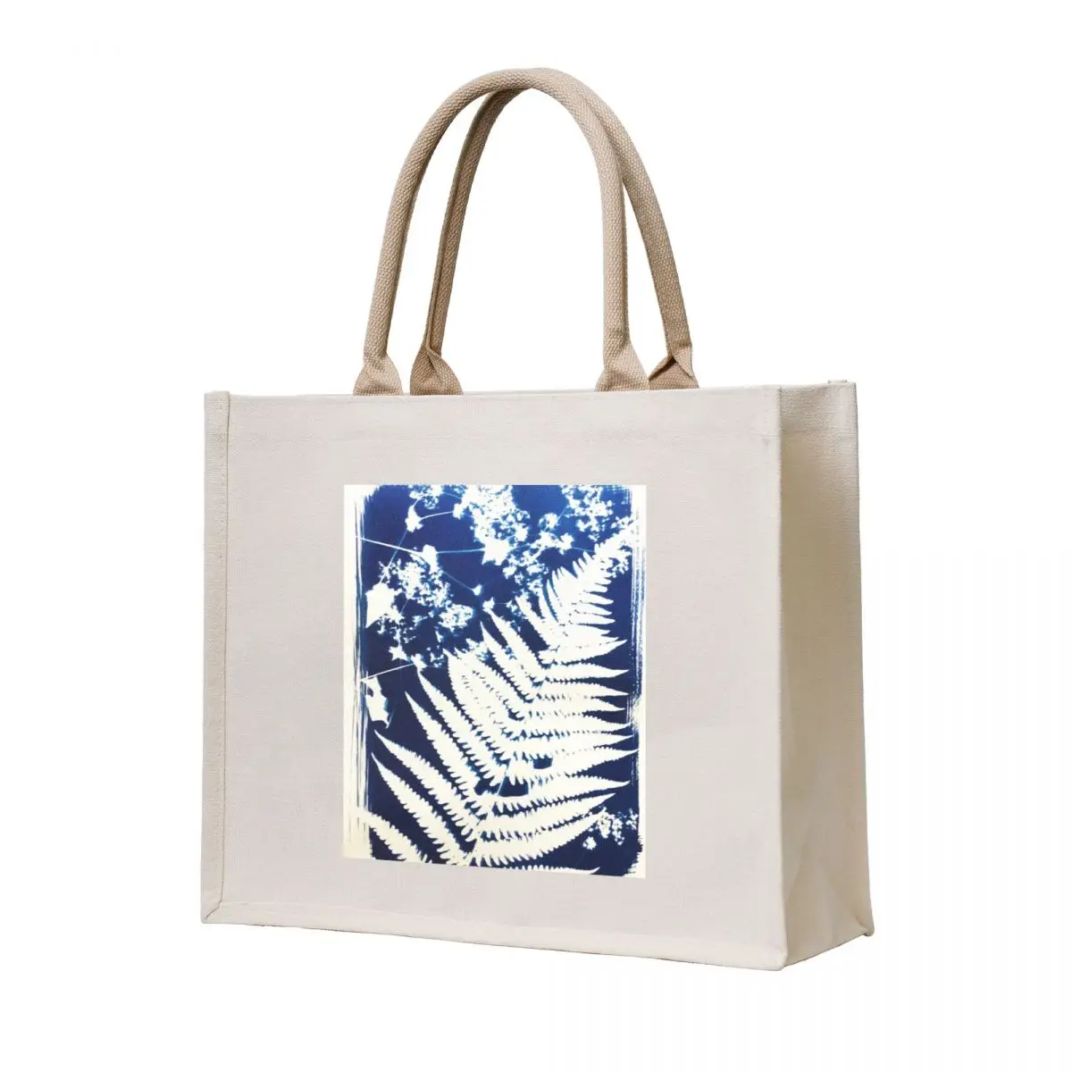 

Abstract Fern Cyanotype Tote Bag shopper bag women shopper bag woman tote