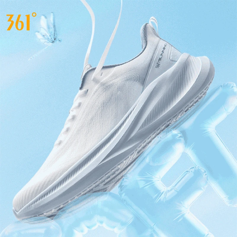 361 Degrees AirFeather 5.0 Men Running Shoes Lightweight Breathable Comfortable Wear-resistant Elastic Sole Sneakers 672612217