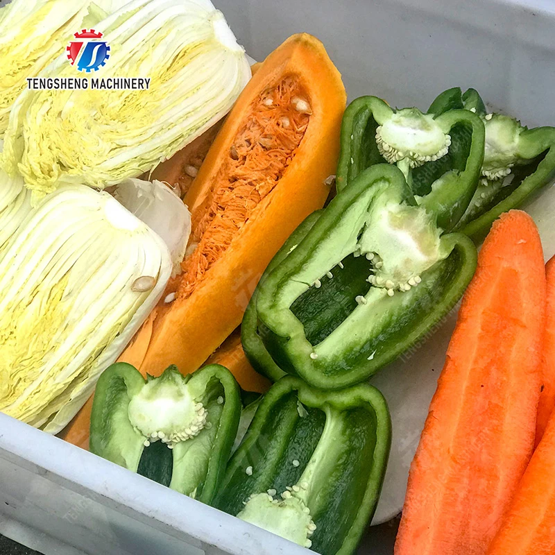ماكينة تقطيع الخضار والفواكه الأوتوماتيكية المصنوعة من الفولاذ المقاوم للصدأ معدات تجهيز أغذية المطبخ