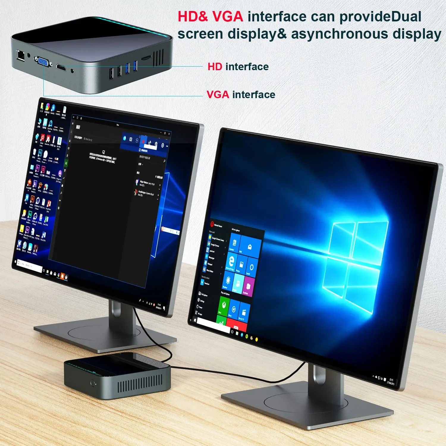كمبيوتر صغير محمول جديد Win10 4GB 128GB J3455 4K مشغل وسائط ألعاب الكمبيوتر الذكي