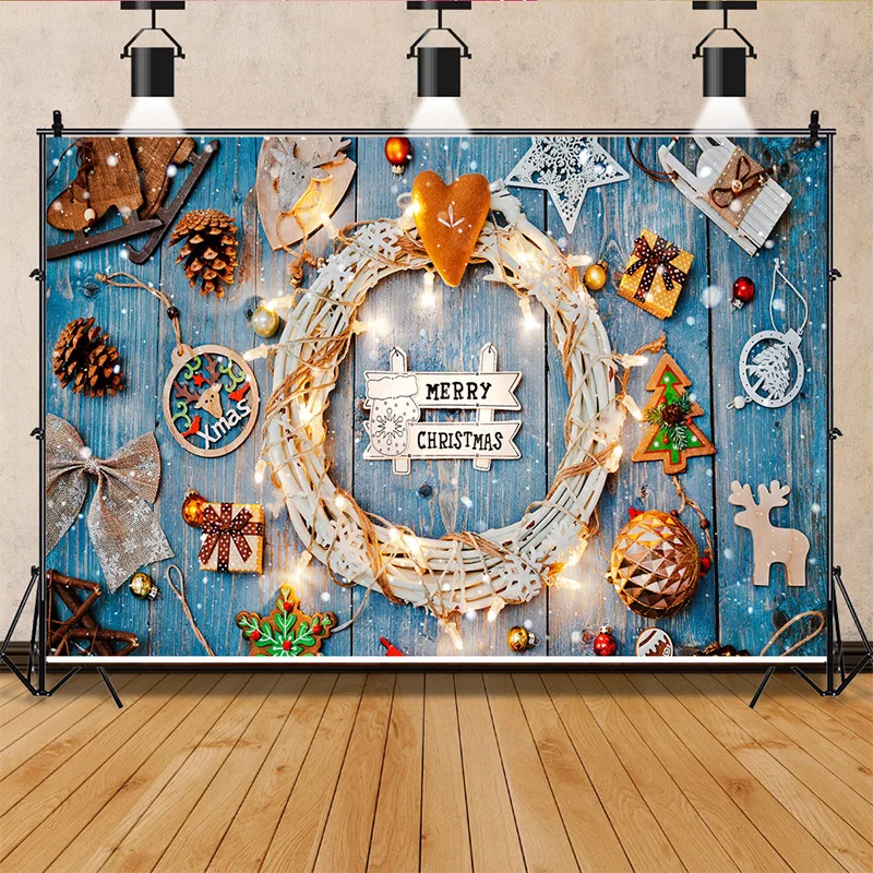 

SHUOZHIKE Christmas Tree Window Candy Photography Backdrop Birthday Baby Snowman Cinema Pine New Year Background Prop MJ-03