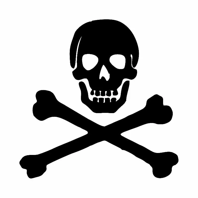 Car Stickers Pirate Skulls Personalized Creative Stickers Car Decoration Waterproof and Sunscreen PVC 13*13cm