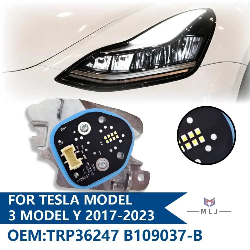 For Tesla Model 3 Model Y 2017-2023 OEM TRP36247 B109037-B LED White Angel Eyes DRL Daytime Running Light Module Car Accessories