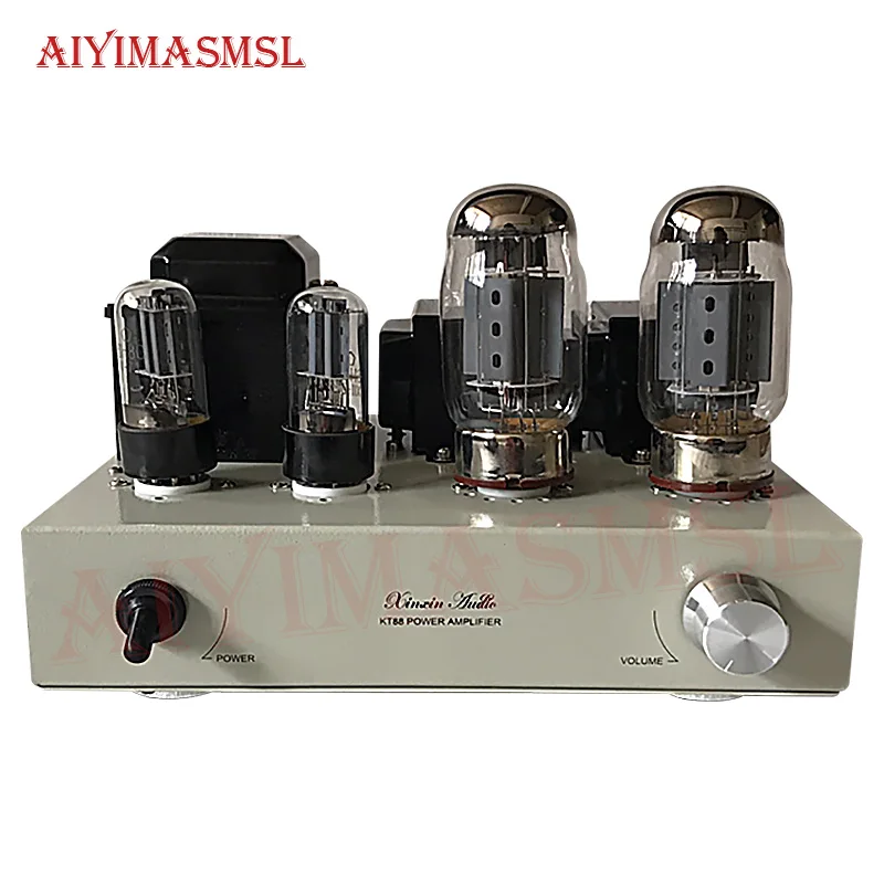 

AIYIMA SMSL Customized HIFI KT88 6550 6H8C 6N8P 12W 2.0 Vacuum Tube Amplifier Single Ended Class A Handmade Amplifier Audio