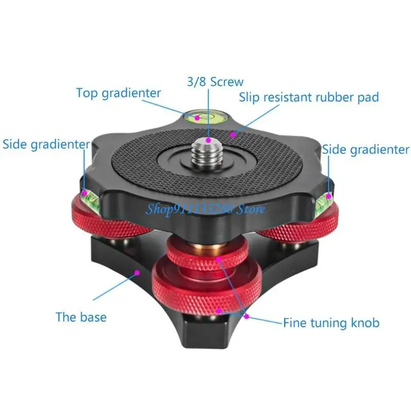 G88D DSLR-камера, выравнивающая база для головы, трехколесный противоскользящий держатель из алюминиевого сплава с точной для