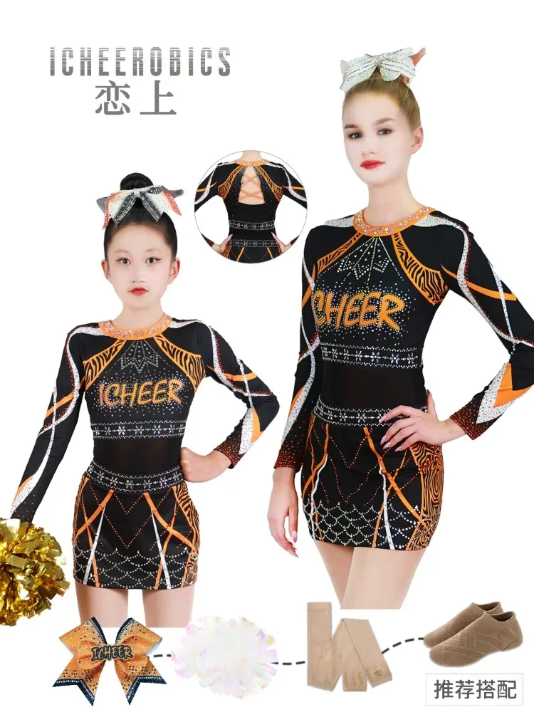 

Adult Women's New Cheerleading Competition Children's Performance Clothing Aerobics Jazz Clothing