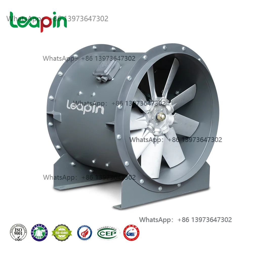 Fire Rated Axial Fan for Emergency Smoke Control, 1200mm Diameter Tunnel Ventilation