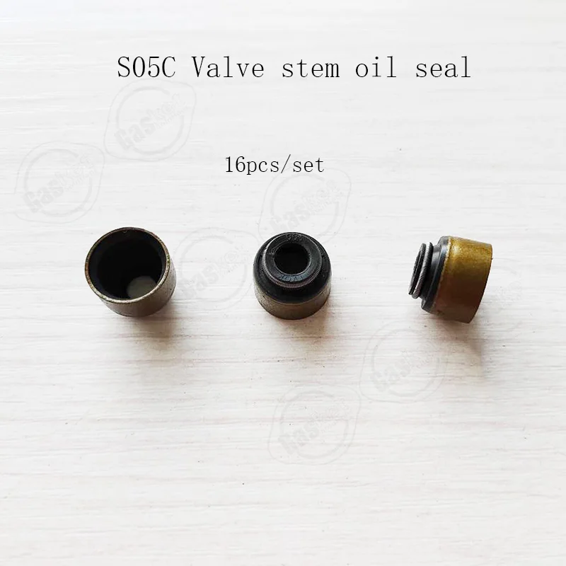 1 set Valve stem oil seal Valve seal viton 005 144 Fit For HINO H06C J08C J05C J05E J08E J07C S05C W04C S05D Engine parts