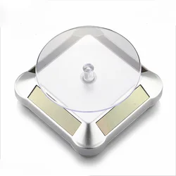 Solar Display Rack Bracelet Necklace Jewelry Display Props Rotating Table Solar Power Turntable Designed For Displaying Watches