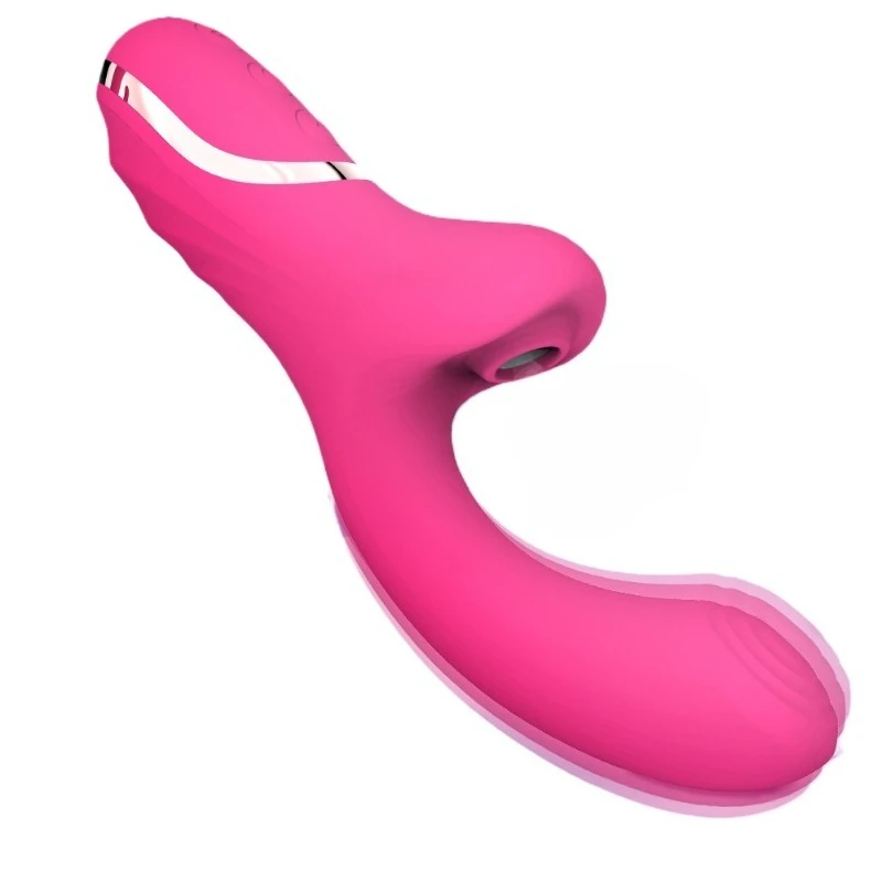 Dual Function Suction & Insertable Vibrating Massager Rechargeable Adjustable Speed Private Relaxation Tool for Women