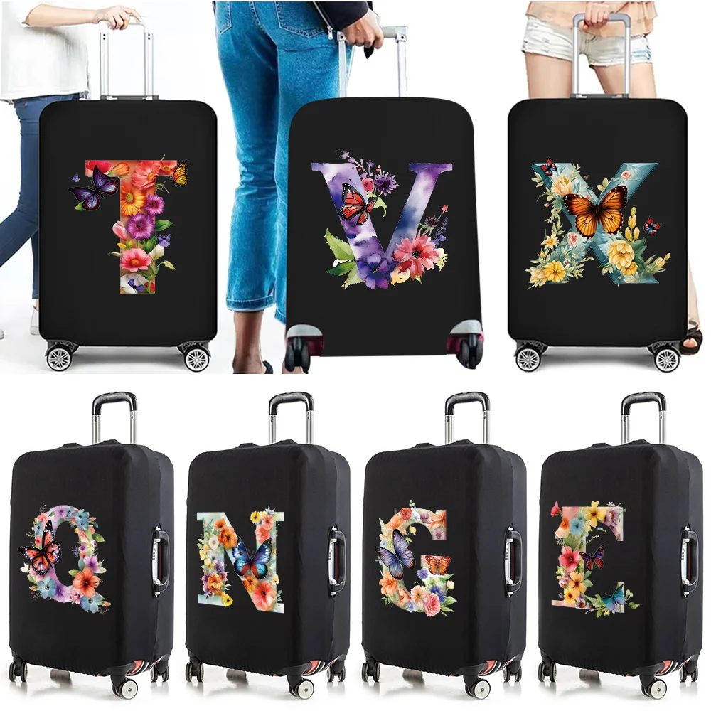 Luggage Cover travel needments Reusable Travel Luggage Butterfly Series Suitable Luggage 18-32inch Reusable Washable 2024 New