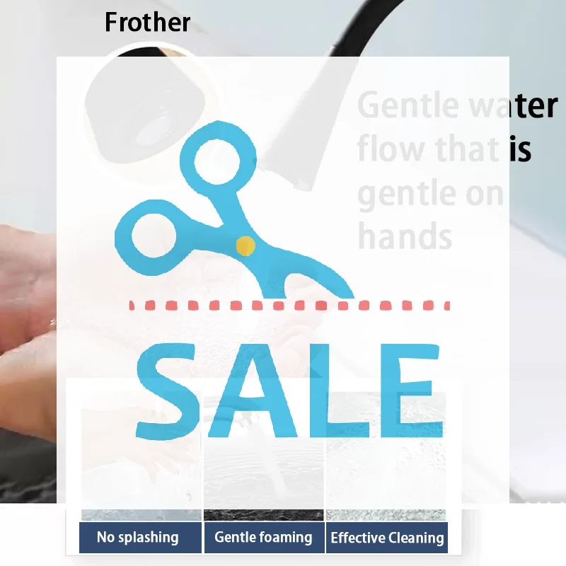 Sink Faucet 360° Rotatable Universal Kitchen Faucet 2 Outlet Modes Silicone Faucet