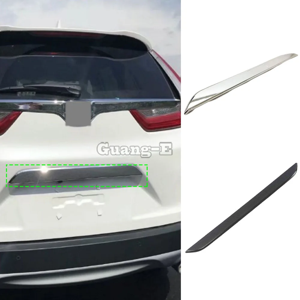

Car Cover Back Rear Door Trunk Bottom Tailgate Frame Plate Trim Lamp Bumper 1pcs For Honda CRV CR-V 2017 2018 2019 2020 2021