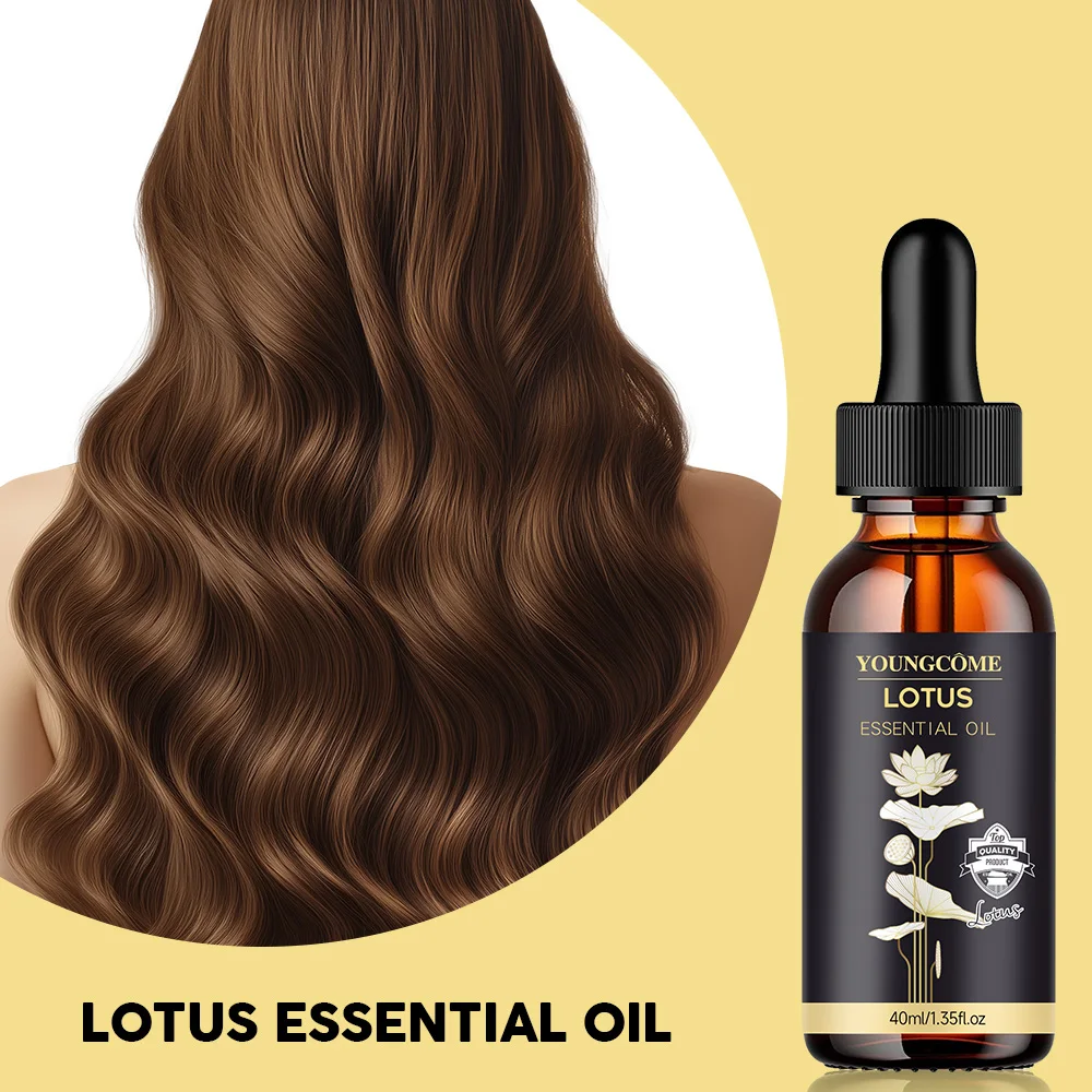 YOUNGCOME Premium Natural Lotus Essential Oil Organic Skin Care Relax Pressure Deep Sleep Purifying Meditation Lotus Oil