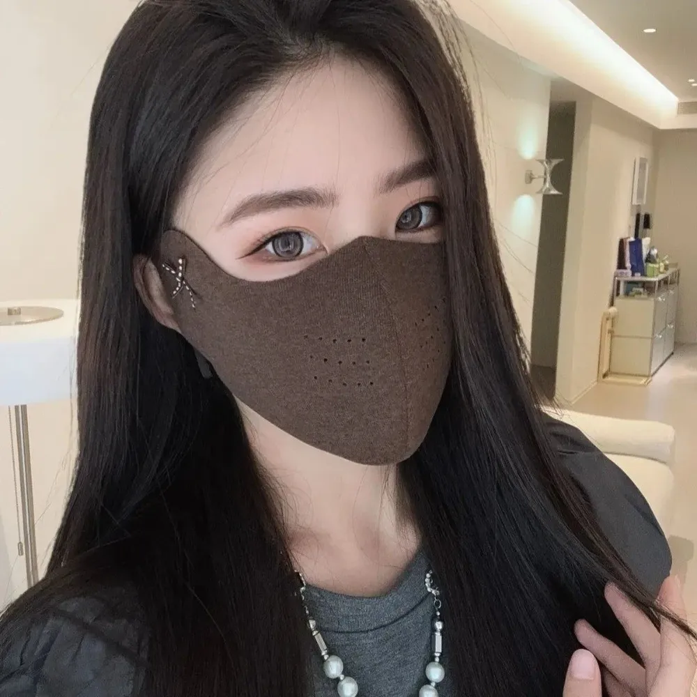 Thin Fleece Face Mask 3D Support Windproof Cycling Mask Anti Makeup Smudge Breathable Brushed Fleece Mask Winter Season