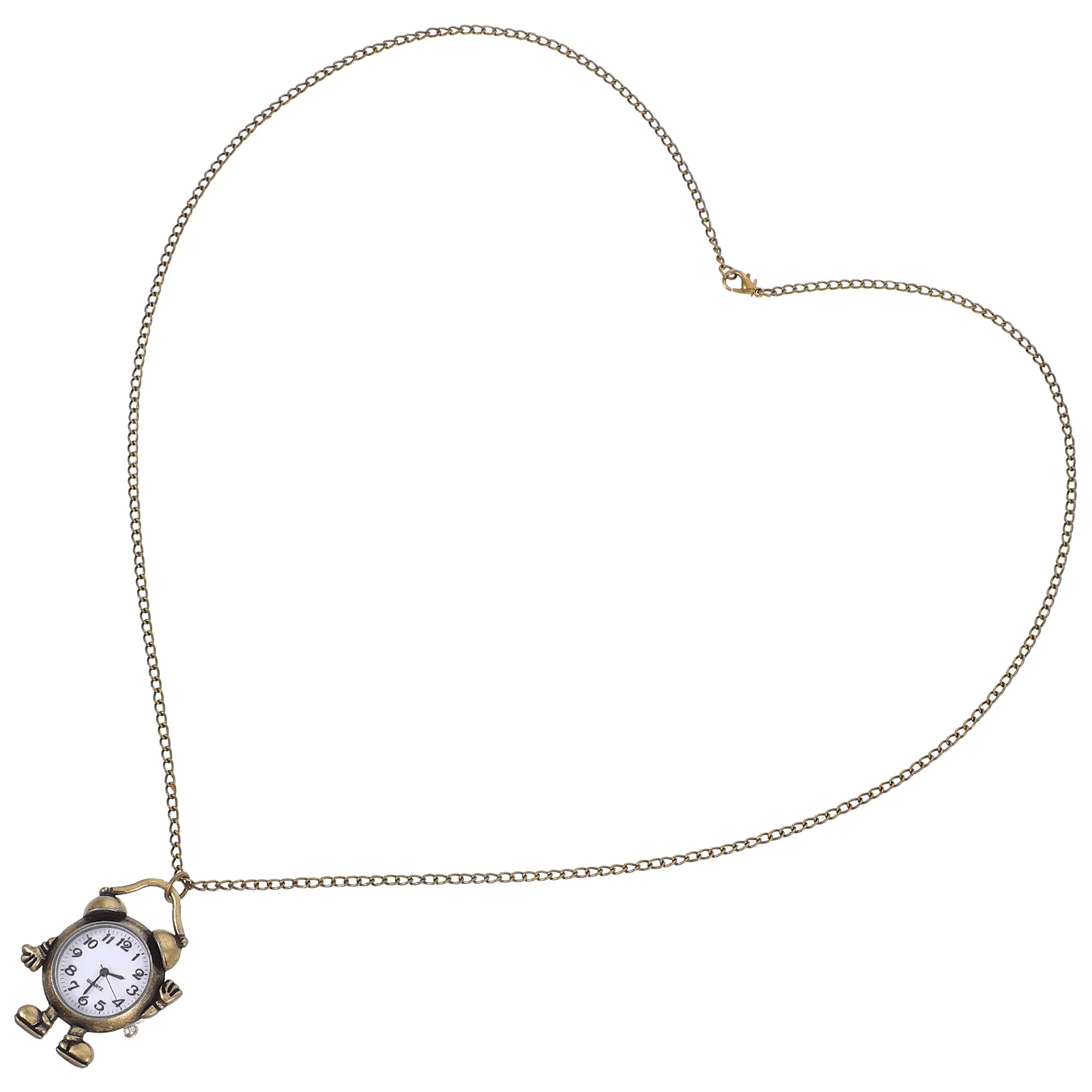 

Vintage Pocket Retro Alloy Fashion Quartz Hanging Clear Dial Durable Long Life Convenient Timing Gift Chain Included Adorable