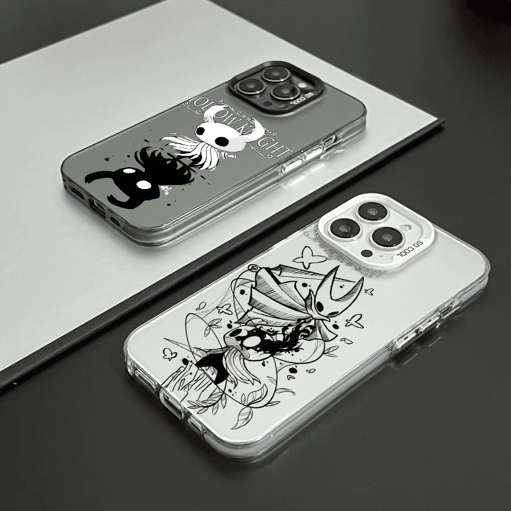 Funda de teléfono H-Hollow K-Knight de juegos de aventura FUNDA para iPhone 12 11 13 14 15 16 17Max Pro Plus Mini funda protectora de Color