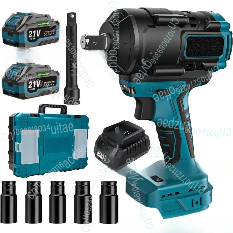 

High torque new 1000Nm brushless impact wrench lithium battery wrench auto repair woodworking