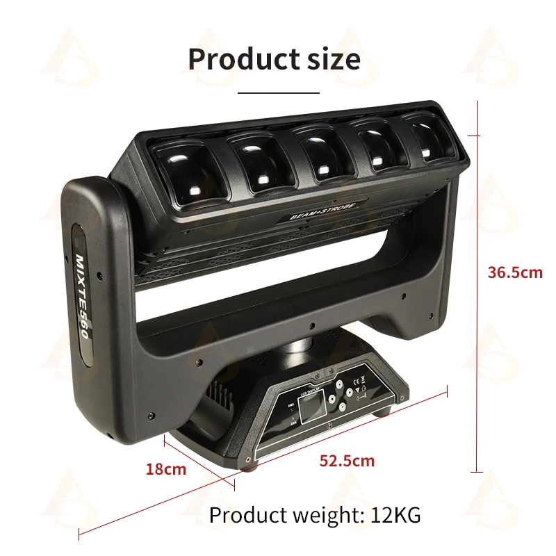 5x60w Infinity Double Moving Head  Zoom Beam Wash Strobe Led Rings Pixel Bar Lights For Events Club DJ Wedding