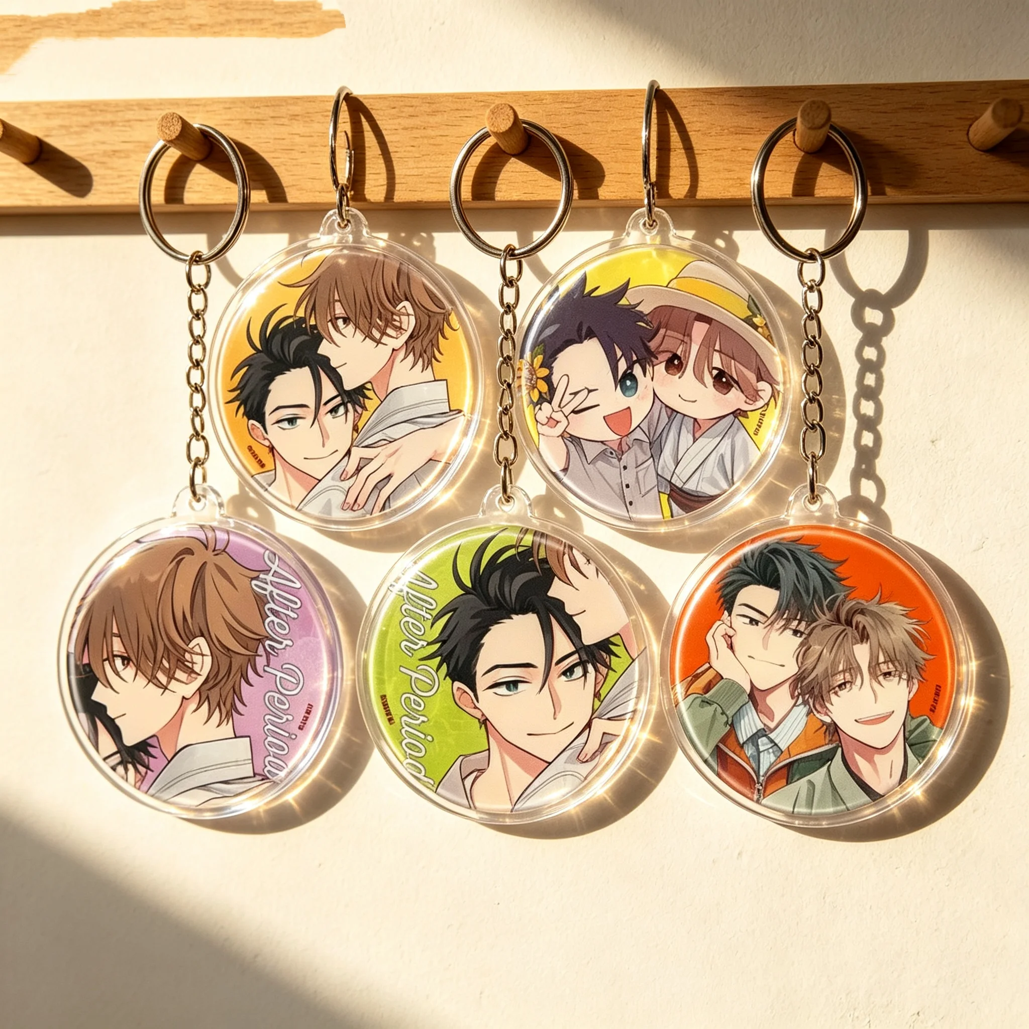 BL After Period Iori Yukihisa Circle Acrylic Pendant Keychains Bag Decorations Gifts For Friends Exquisite Products