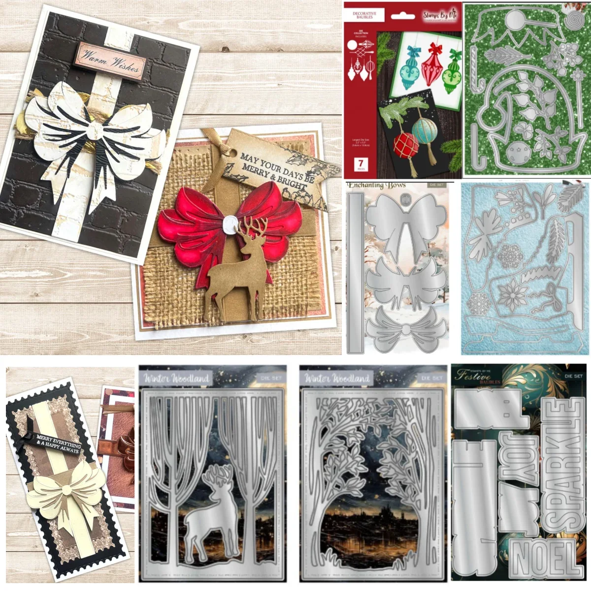 

2025 New Christmas Toes Bows Metal Cutting Dies for DIY Decorating Scrapbooking Paper Card Album Embossing Craft Die Template