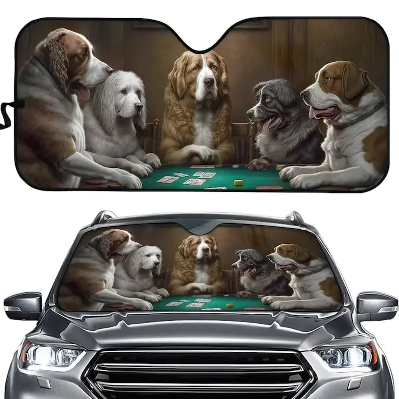 

Custom Car Auto Sun Shade, Personalized Windshield Car Accessories, Auto Protector Window Visor Screen Decor, Custom Made Auto P
