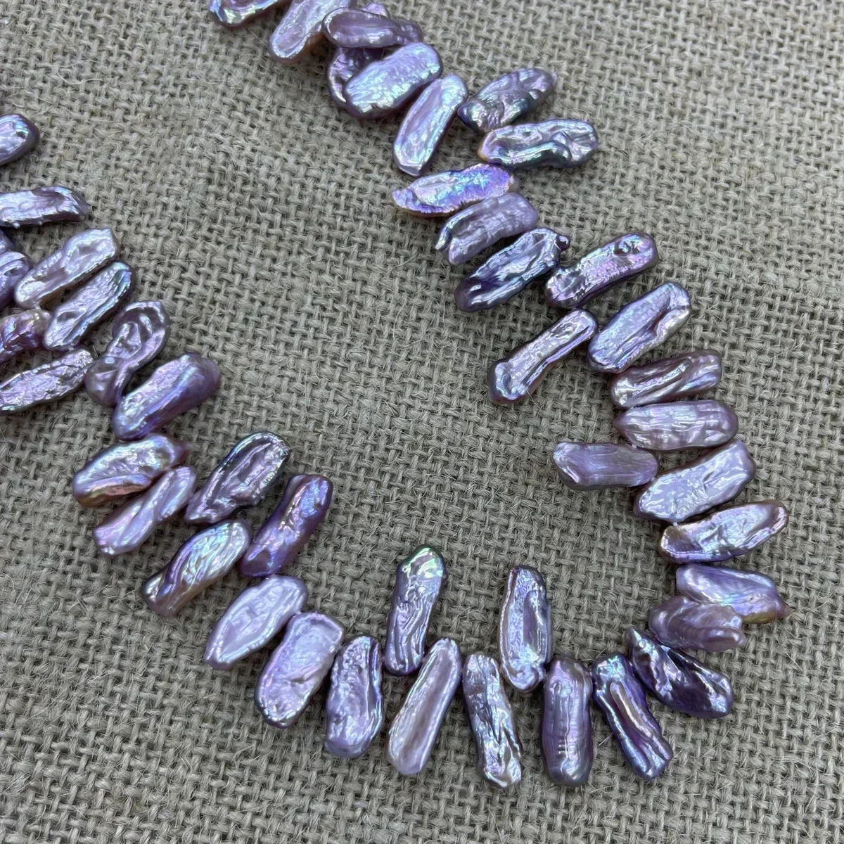 

8x20mm Factory Wholesale Natural Freshwater Pearl Cross Hole Baroque Purple Jewelry MakingDIY Necklace Braclet Earring Accessory