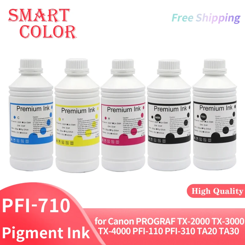 

1000ML Pigment Ink Refill ink for Canon image PROGRAF TX-2000 TX-3000 TX-4000 PFI-110 PFI-310 TA20 TA30 PFI-710 PFI-030 Printer