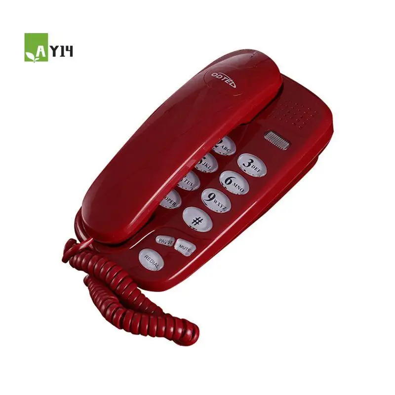 AY14 -KXT-580 Big Button Corded Phone Wall-Mounted Telephones Machine Support Wall Mount Or Desk Phone