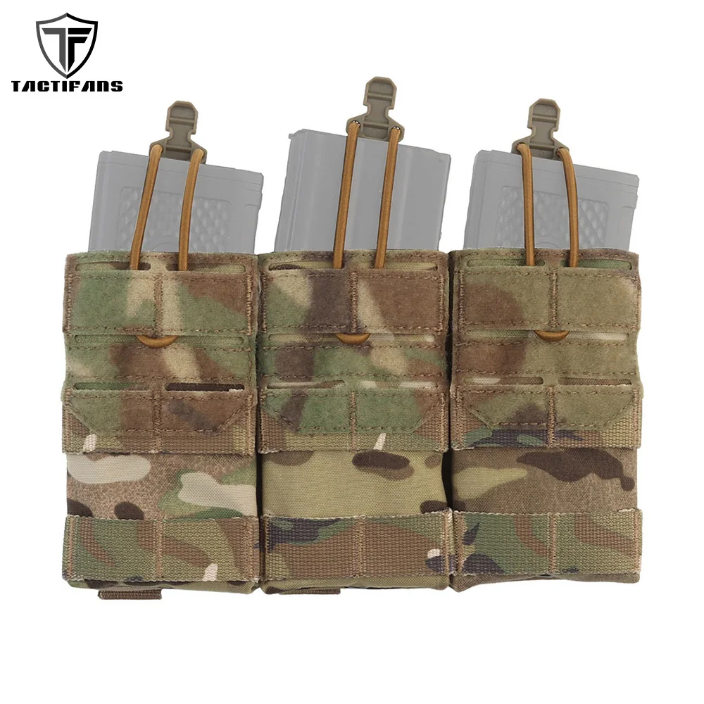 M4 Triple 5.56 Magazine Pouch Tactical Vest Front Placard Panel Bungee Cord MAG Retention JPC K19 AVS 6094 Airsoft Hunting Vest