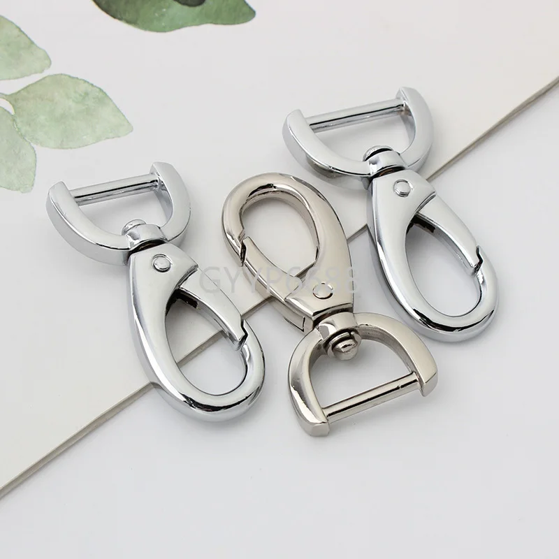 10-30-100pcs 5colors 16mm 19mm chrome color alloy trigger snap hooks for madam chain strap purse replacement hardware