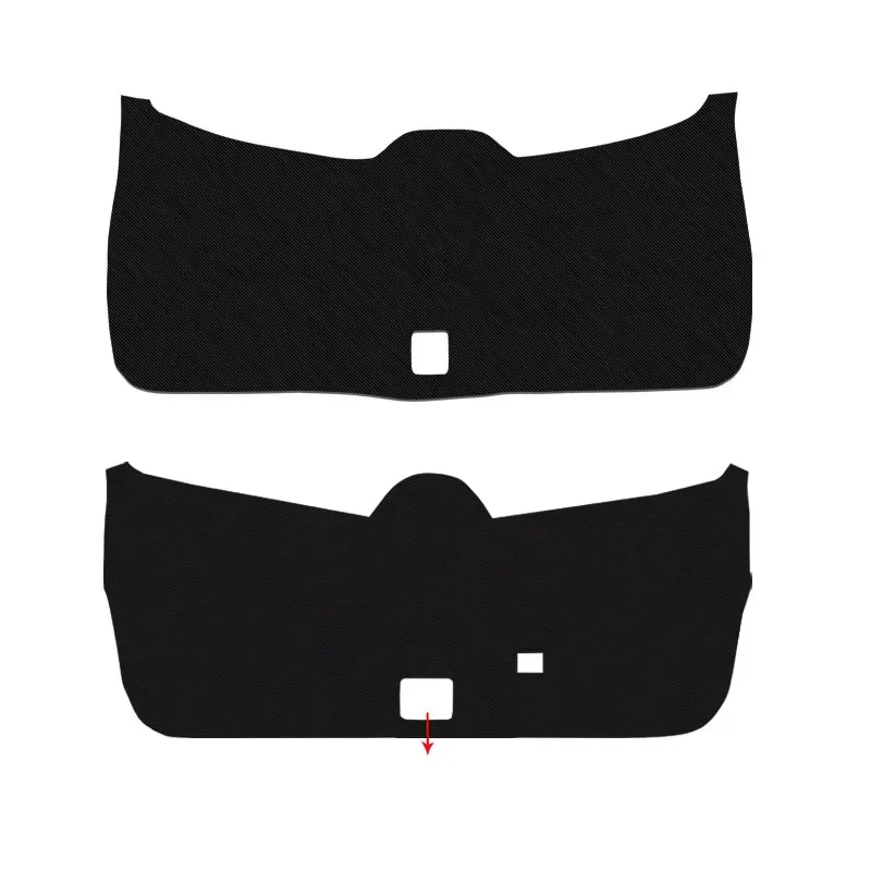 

For Toyota Highlander XU40 XU50 XU70 2007-Present Car PU Leather Mat Anti-kick Cushion Trunk Weather Dustproof Tailgate Sticker