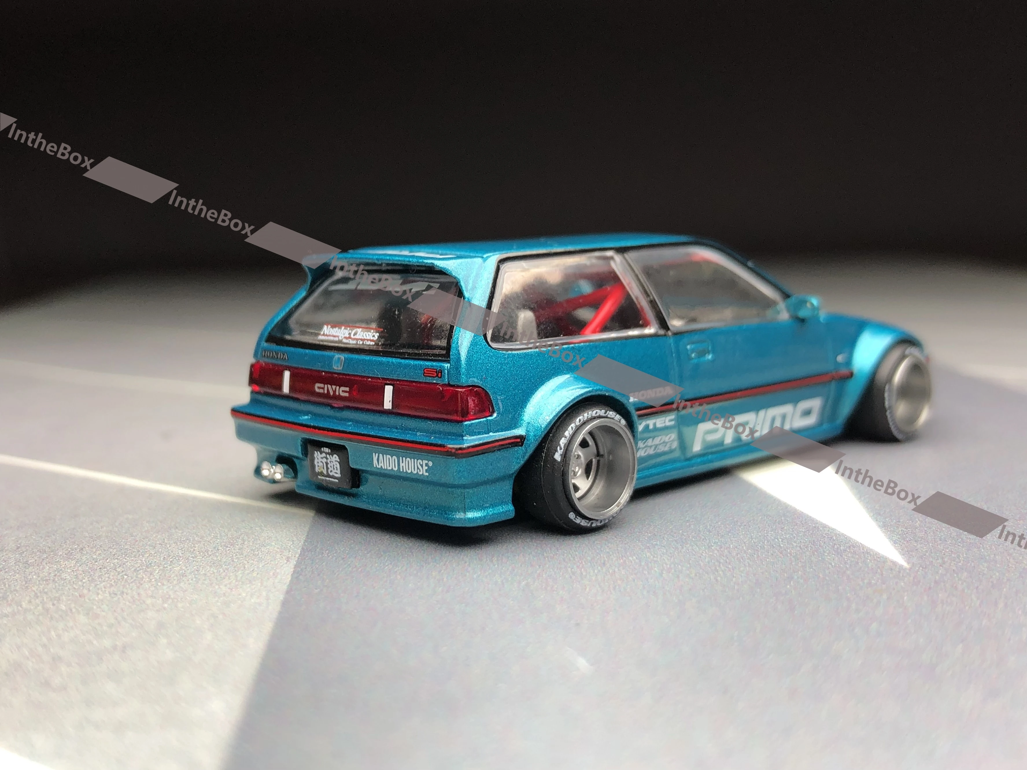 Kaido House Mini GT 1:64 Civic (EF) Kaido Works V1 Tahitian Green KHMG126 Diecast Car Model Collection Limited Edition Hobby toy