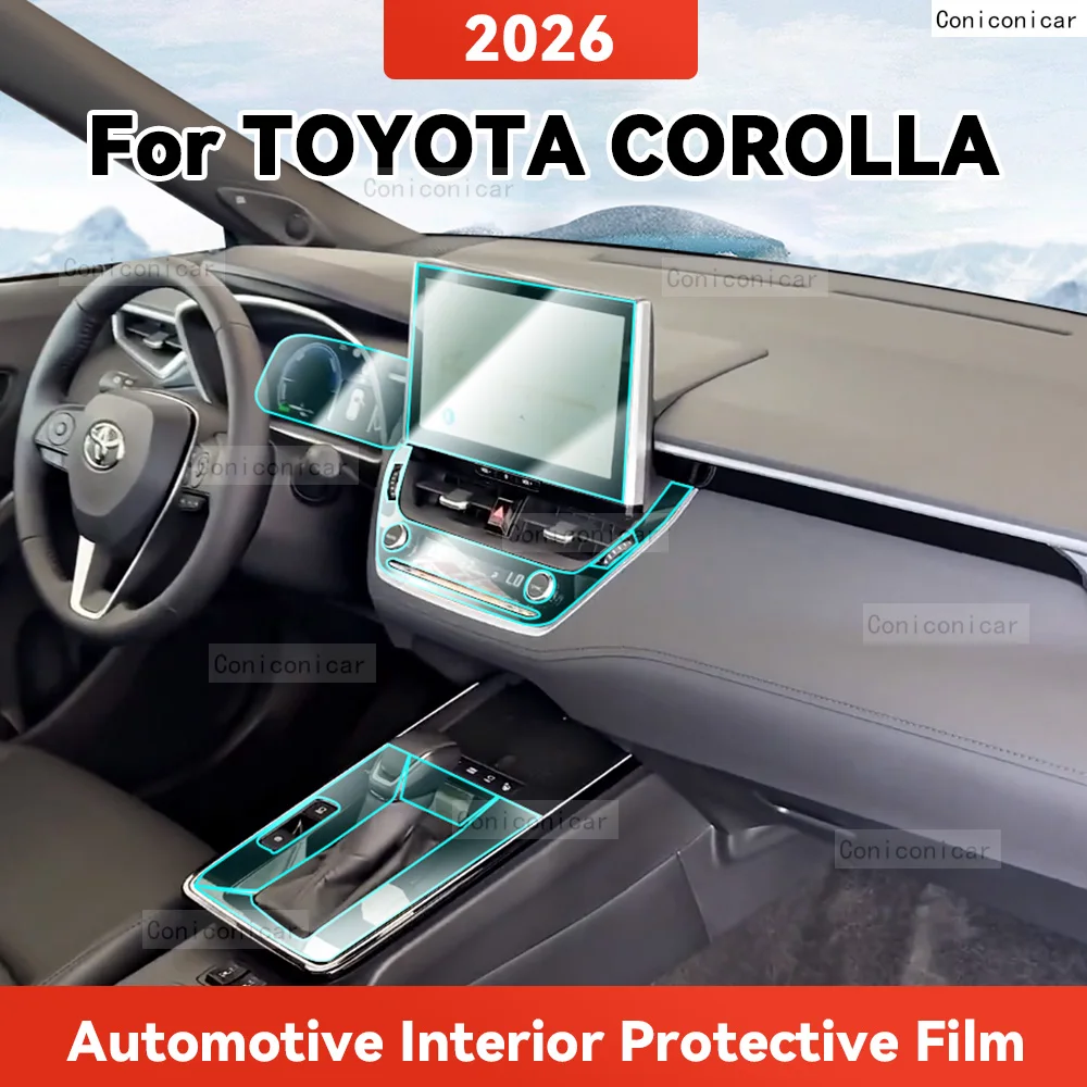 

TPU For TOYOTA COROLLA 2026 Transparent Protective Film Car Interior Central Control Navigation Panel Accessories Sticker