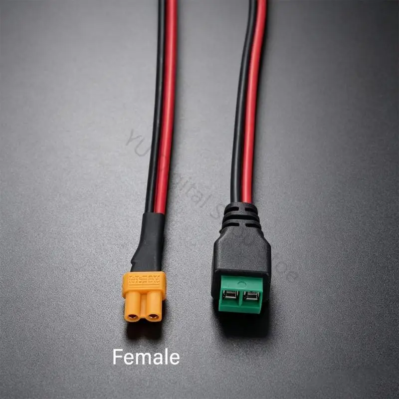 96BA XT30 to 2Pin Solderless Power Cable 30Cm for Model Aircraft Battery Wiring