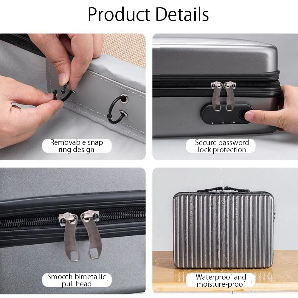 Waterproof Document Password Safe Box Household Travel File Card Money Passport Storage Safe Bag Office Folder Organizer Case