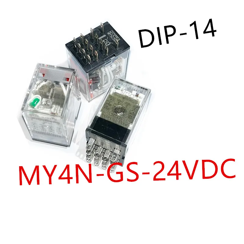 2piece  MY4N-GS-12VDC 、MY4N-GS-24VDC 、MY4N-GS-48VDC 、MY4N-GS-AC24V 、MY4N-GS-AC110V 、MY4N-GS AC220V  Intermediate relay