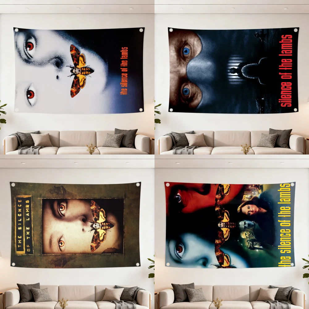 Film The S-Silence of the Lambs flag Decoration Outdoor Picnic Party Art Hanging Home Camping Party Banner Best sellers