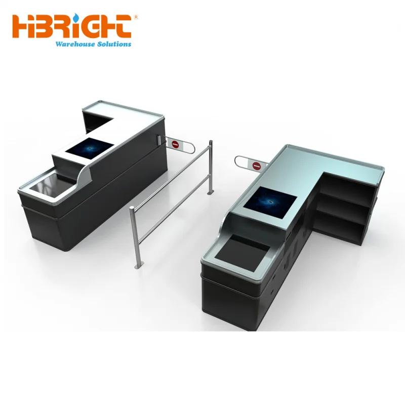 custom.China Factory Cheap Stainless Steel Colorful Supermarket Cashier Desk Checkout Counter