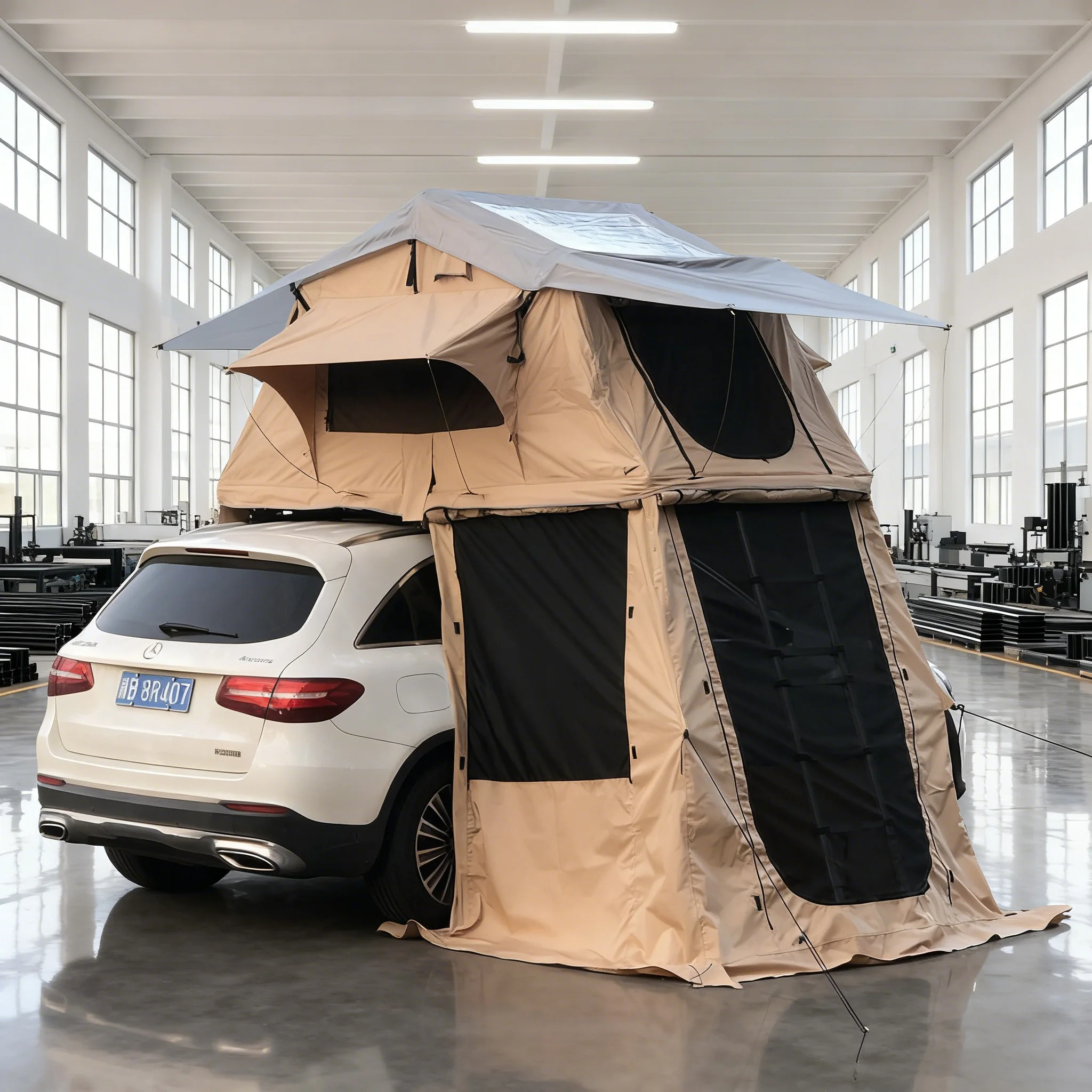 

Orange 2 Person Skylight House Maximize Space Roof Top Oxford Annex Vehicle Car Used Rooftop Tents,Customization