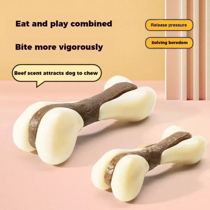 

Pet Toys Teeth Cleaning and Grinding Sticks Cowhide Sticks Dog Bites Hind Leg Bones Chews Dog Bites Toys Size S/L