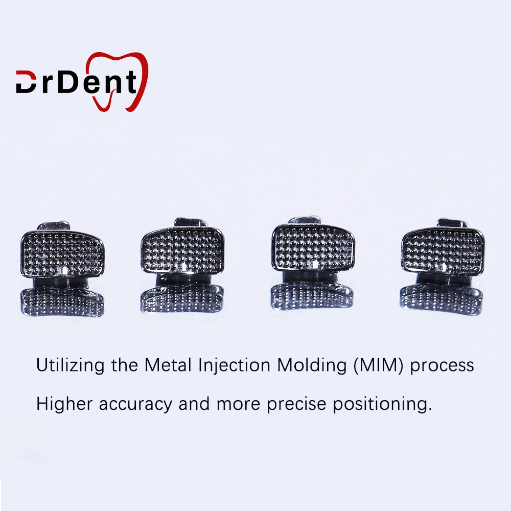 200Pcs/Box Dental Orthodontics Buccal Tubes 1st 2nd Molar Bondable Monoblock Non-Convertible Base Roth / MBT 0.022