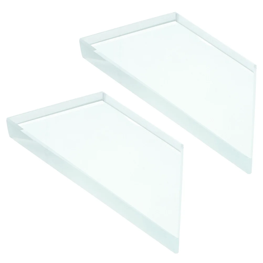 

2Pcs Optical Glass Lens Trapezoidal Glass Brick High Quality Sturdy Portable Teaching Prop Physical Experiment Equipment