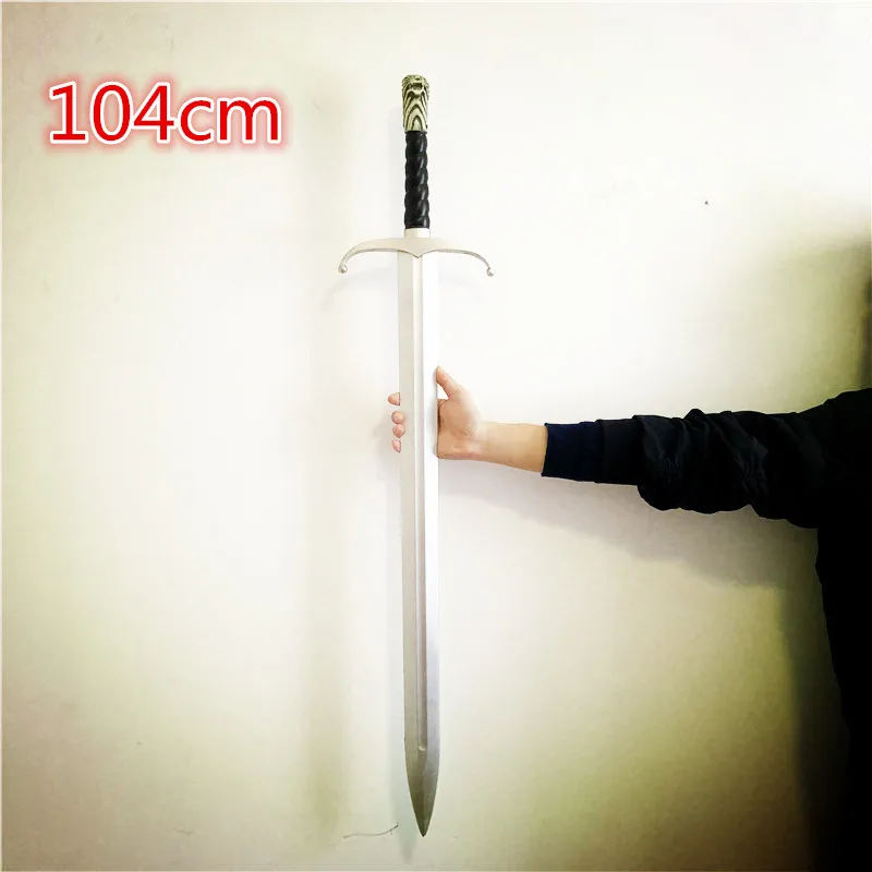 

1:1 cosplay A Storm of Swords Ice Sword needle Sword Icefield Wolf Sword Cosplay Prop weapon kids toys